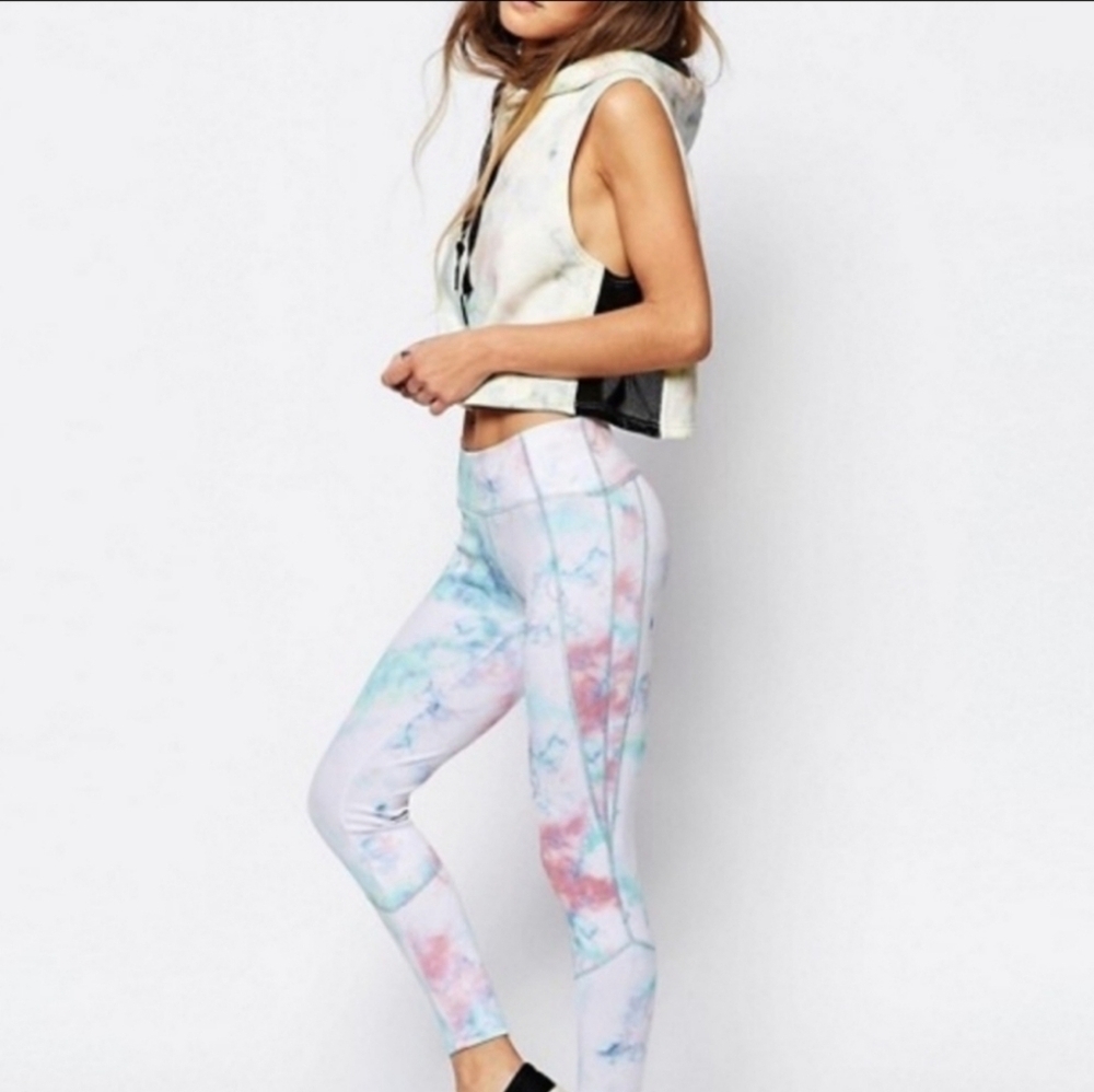 Free People Movement Tie Dye Cloud Leggings S